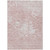 9' X 12' Pink Blush And Ivory Abstract Washable Indoor Outdoor Area Rug