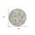 8' Beige Gray And Ivory Round Geometric Washable Indoor Outdoor Area Rug