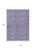 10' X 14' Lavender And Ivory Geometric Washable Indoor Outdoor Area Rug Transitional Style - Lavender, Ivory Color