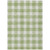 9' X 12' Artichoke Green And Gray Plaid Washable Indoor Outdoor Area Rug