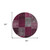 8' Merlot Burgundy And Gray Round Patchwork Washable Indoor Outdoor Area Rug