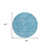 8' Teal Blue And Ivory Round Abstract Washable Indoor Outdoor Area Rug - 880016526608