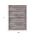 9' X 12' Brown And Beige Striped Washable Indoor Outdoor Area Rug - Brown, Beige