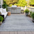 8' X 10' Gray And Silver Striped Washable Indoor Outdoor Area Rug - Gray, Silver