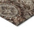 8' Brown Beige And Tan Round Floral Medallion Washable Indoor Outdoor Area Rug