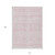 10' X 14' Pink And Ivory Southwestern Washable Indoor Outdoor Area Rug