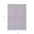 8' X 10' Lavender And Ivory Geometric Washable Indoor Outdoor Area Rug - Lavender, Ivory