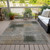 10' X 14' Taupe Gray And Beige Abstract Washable Indoor Outdoor Area Rug