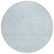 8' Sky Blue And Ivory Round Floral Washable Indoor Outdoor Area Rug - Sky Blue, Ivory