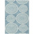 9' X 12' Teal Blue And Ivory Geometric Washable Indoor Outdoor Area Rug - 606114942665