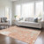 8' X 10' Coral And Ivory Abstract Washable Indoor Outdoor Area Rug - Coral, Ivory
