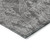 8' X 10' Gray And Pewter Damask Washable Indoor Outdoor Area Rug