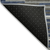 9' X 12' Navy Blue Gray And Ivory Striped Washable Indoor Outdoor Area Rug