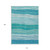 10' X 14' Sky Blue Teal Blue And Aqua Striped Washable Indoor Outdoor Area Rug