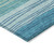 10' X 14' Sky Blue Teal Blue And Aqua Striped Washable Indoor Outdoor Area Rug