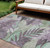 10' X 14' Lavender And Lilac Floral Washable Indoor Outdoor Area Rug - Lavender, Lilac