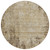 8' Brown And Beige Round Abstract Washable Indoor Outdoor Area Rug - 880016691627