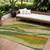 9' X 12' Green Beige And Copper Abstract Washable Indoor Outdoor Area Rug