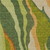 9' X 12' Green Beige And Copper Abstract Washable Indoor Outdoor Area Rug