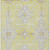 10' X 14' Yellow Ivory And Beige Floral Washable Indoor Outdoor Area Rug