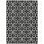 8' X 10' Black And Ivory Geometric Washable Indoor Outdoor Area Rug - 608219321314