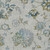 8' X 10' Taupe Navy Blue And Denim Blue Floral Washable Indoor Outdoor Area Rug