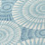 8' Teal Blue And Ivory Round Geometric Washable Indoor Outdoor Area Rug Transitional Style - Teal Blue, Ivory Color