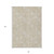 8' X 10' Beige Tan And Ivory Floral Washable Indoor Outdoor Area Rug - Beige, Tan, Ivory