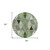 8' Green And Fern Green Round Geometric Washable Indoor Outdoor Area Rug - Green, Fern Green