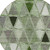 8' Green And Fern Green Round Geometric Washable Indoor Outdoor Area Rug - Green, Fern Green