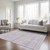 8' X 10' Lavender And Lilac Abstract Washable Indoor Outdoor Area Rug - Lavender, Lilac