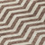 8' Brown And Beige Round Chevron Washable Indoor Outdoor Area Rug