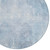 8' Sky Blue And Ivory Round Abstract Washable Indoor Outdoor Area Rug - 880016698183