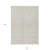 10' X 14' Beige And Ivory Damask Washable Indoor Outdoor Area Rug