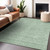 10' X 14' Sage And Gray Geometric Washable Indoor Outdoor Area Rug