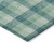 9' X 12' Blue And Green Plaid Washable Indoor Outdoor Area Rug