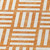 9' X 12' Orange And Ivory Geometric Washable Indoor Outdoor Area Rug