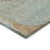 8' X 10' Teal Blue And Copper Abstract Washable Indoor Outdoor Area Rug