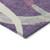 9' X 12' Purple Ivory And Gray Abstract Washable Indoor Outdoor Area Rug