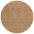 8' Terra Cotta And Ivory Round Geometric Washable Indoor Outdoor Area Rug - Terra Cotta, Ivory