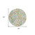 8' Round Ivory and Gold Round Paisley Washable Non Skid Indoor Outdoor Area Rug