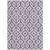 9' X 12' Purple And Ivory Geometric Washable Indoor Outdoor Area Rug - Purple, Ivory