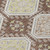 8' X 10' Chocolate And Beige Floral Washable Indoor Outdoor Area Rug - 880016407181