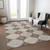 8' X 10' Chocolate And Beige Floral Washable Indoor Outdoor Area Rug - 880016407181