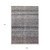 9' X 12' Brown Black And Brick Red Striped Washable Indoor Outdoor Area Rug