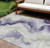9' X 12' Lavender And Mint Green Abstract Washable Indoor Outdoor Area Rug