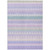 10' X 14' Lavender Pink And Lime Green Southwestern Washable Indoor Outdoor Area Rug