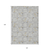 10' X 14' Gray Ivory And Brown Floral Washable Indoor Outdoor Area Rug