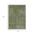10' X 14' Green And Silver Medallion Washable Indoor Outdoor Area Rug