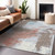 10' X 14' Taupe Copper And Ivory Abstract Washable Indoor Outdoor Area Rug
